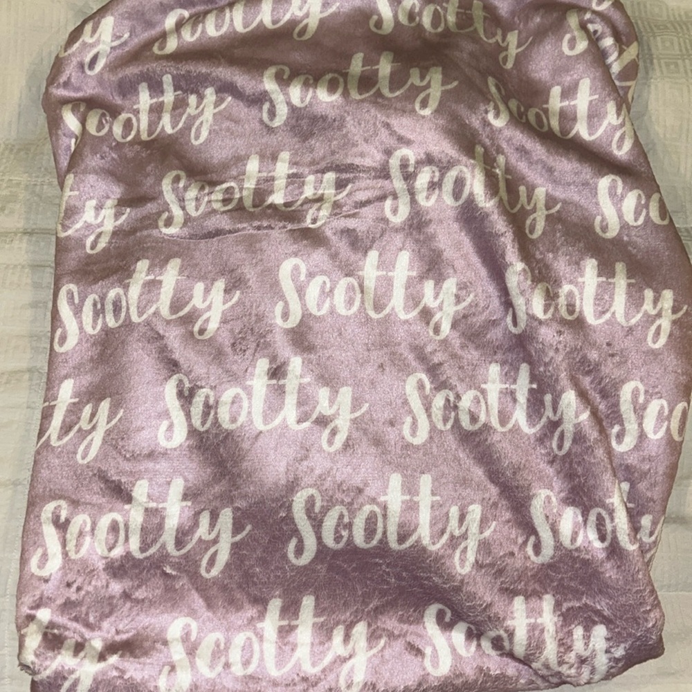 Baby blanket with personalization “Scotty”